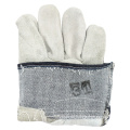 Grey Full Palm Cowhide Split Leather Industrial Safety Work Gloves (11005)